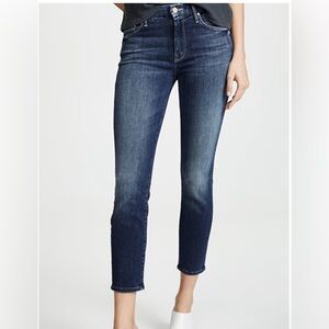 MOTHER Dark Blue Ankle Jeans